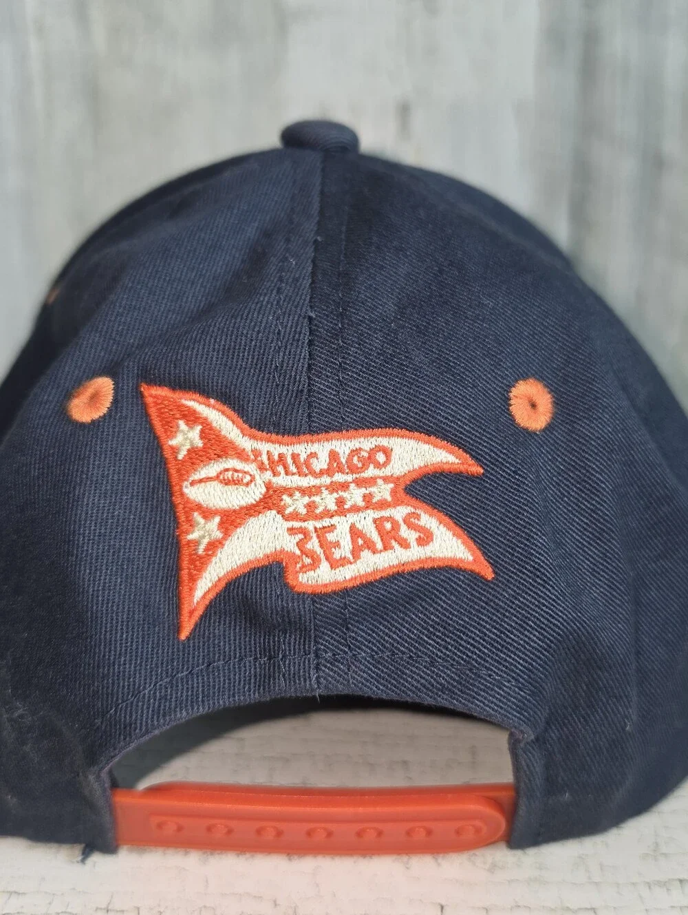 Chicago Bears Kids Snapback Hat NFL Navy Orange Retro B Pennant Football Cap